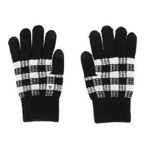Grand Sierra Women's Touchscreen Buffalo Plaid Knit Winter Glove